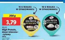 Lidl Deser mleczno- ryżowy z sosem czekoladowym Pilos High Protein oferta