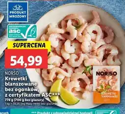 Lidl Krewetki vannamei blanszowane Norso oferta