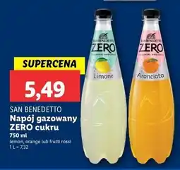 Lidl Napój frutti rossi zero San Benedetto oferta