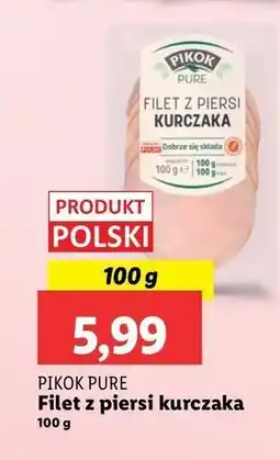 Lidl Filet wędzony z piersi kurczaka Pikok Pure oferta