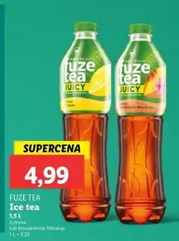 Lidl Napój black ice tea lemon lemongrass Fuzetea oferta
