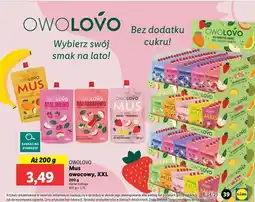 Lidl Mus jabłkowo-truskawkowy Owolovo oferta