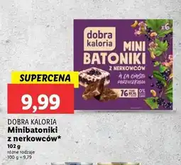 Lidl Mini batoniki z nerkowców a'la ciasto porzeczkowe Dobra Kaloria oferta