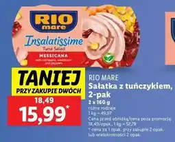 Lidl Sałatka z tuńczykiem meksykańska Rio Mare Insalatissime oferta