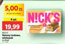 Lidl Batony lodowe peanuts & caramel N!Ck's oferta