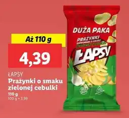 Lidl Prażynki zielona cebulka Łapsy oferta