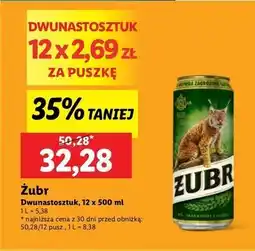 Lidl Piwo Żubr 1768 oferta
