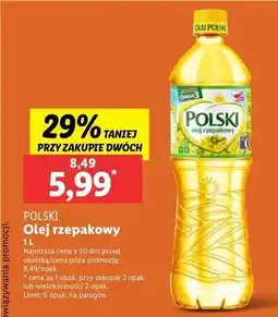 Lidl Olej rzepakowy Polski oferta