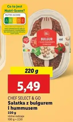 Lidl Sałatka bulgur z sosem pomidorowym i hummusem Chef Select oferta