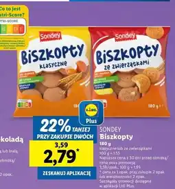 Lidl Biszkopty ze zwierzątkami Sondey oferta