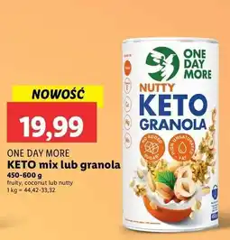 Lidl Granola keto nutty One Day More oferta