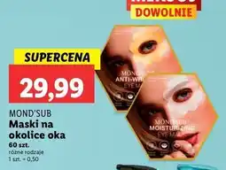 Lidl Płatki pod oczy moisturizing Mond'sub oferta