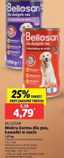 Lidl Karma dla psa wołowina Bellosan oferta