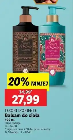 Lidl Balsam do ciała ayurveda Tesori D'oriente oferta