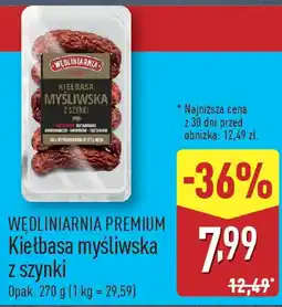 ALDI Kiełbasa myśliwska z szynki oferta
