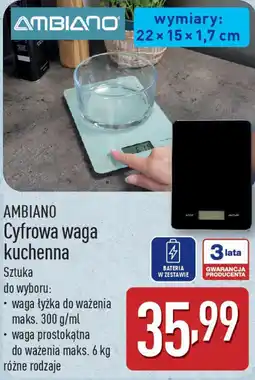 ALDI Cyfrowa waga kuchenna oferta