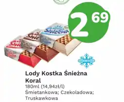 Limonka Lody Kostka Śnieżna Koral oferta