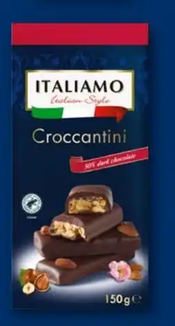 Lidl Ciastka croccantini z gorzką czekoladą Italiamo oferta