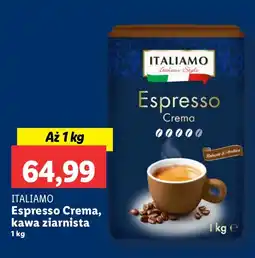Lidl Kawa Espresso Crema ziarnista 1 kg Italiamo oferta