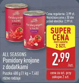 ALDI Pomidory krojone z dodatkami oferta