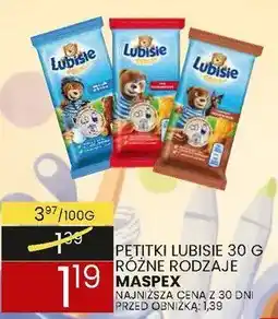 Wafelek Petitki lubisie 30g różne rodzaje Maspex oferta