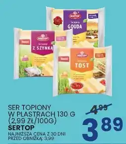 Wafelek Ser topiony w plastrach 130 g różne rodzaje Sertop oferta