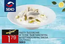 Wafelek Filety śledziowe w sosie śmietanowym, musztardowym, salsa Seko oferta