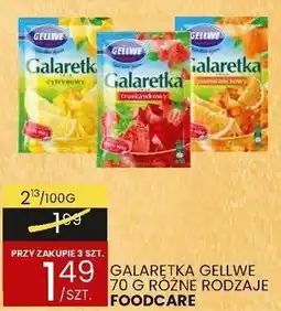 Wafelek Galaretka gellwe 70g różne rodzaje Foodcare oferta