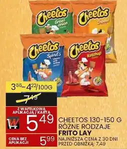 Wafelek Chipsy cheetos 130-150g różne rodzaje Frito Lay oferta