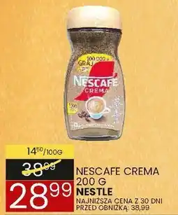 Wafelek Kawa rozpuszczalna nescafe crema 200g Nestle oferta