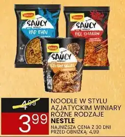 Wafelek Noodle w stylu azjatyckim winiary różne rodzaje Nestle oferta