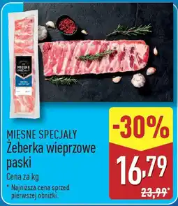 ALDI Żeberka wieprzowe paski oferta