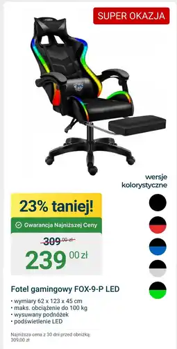 ERLI Fotel gamingowy oferta
