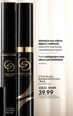 Oriflame Tusz do rzęs Giordani Gold oferta
