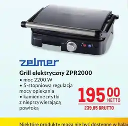 Makro Grill elektryczny Zelmer oferta