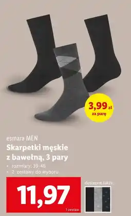 Lidl Skarpetki męskie Esmara oferta