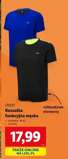 Lidl Koszulka męska Crivit oferta