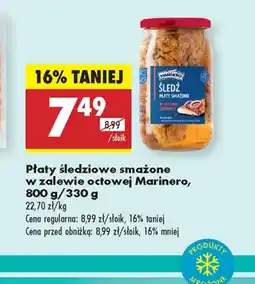 Biedronka Płaty śledziowe Marinero oferta