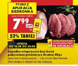 Biedronka Łopatka wieprzowa Kraina Mięs oferta