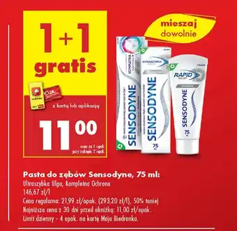 Biedronka Pasta do zębów Sensodyne oferta