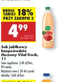 Biedronka Sok Vital Fresh oferta