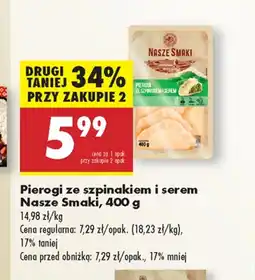 Biedronka Pierogi Nasze Smaki oferta