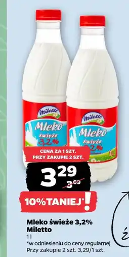 Netto Mleko Miletto oferta