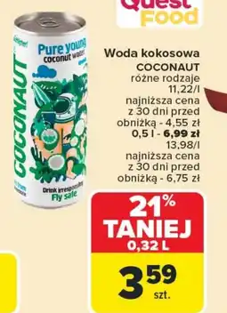 Carrefour Woda kokosowa Coconaut oferta