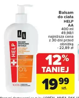 Carrefour Balsam do ciała AA oferta