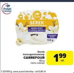 Globi Serek homogenizowany Carrefour oferta