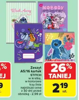 Carrefour Market Zeszyt Stitch oferta