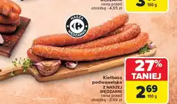 Carrefour Market Kiełbasa podwawelska Z Naszej Wędzarni oferta
