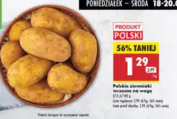 Biedronka Polskie ziemniaki wczesne na wagę oferta