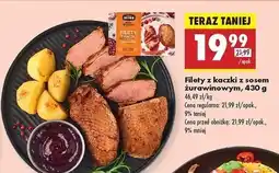Biedronka Filety z kaczki sosem żurawinowym Kraina Mięs oferta